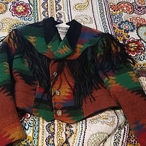 Vintage crop wool jacket